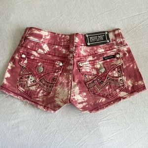 Miss Me Tie Dye Low Rise Shorts size 25